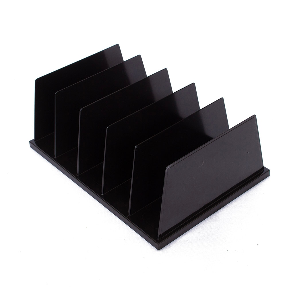 Black, Storage & Organization, Art & School, 9"x13.5"x5", Officemate, Desktop, 5 Compartment, Sorter, 836273